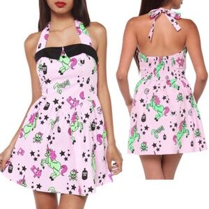 Hell Bunny dead unicorn babydoll dress